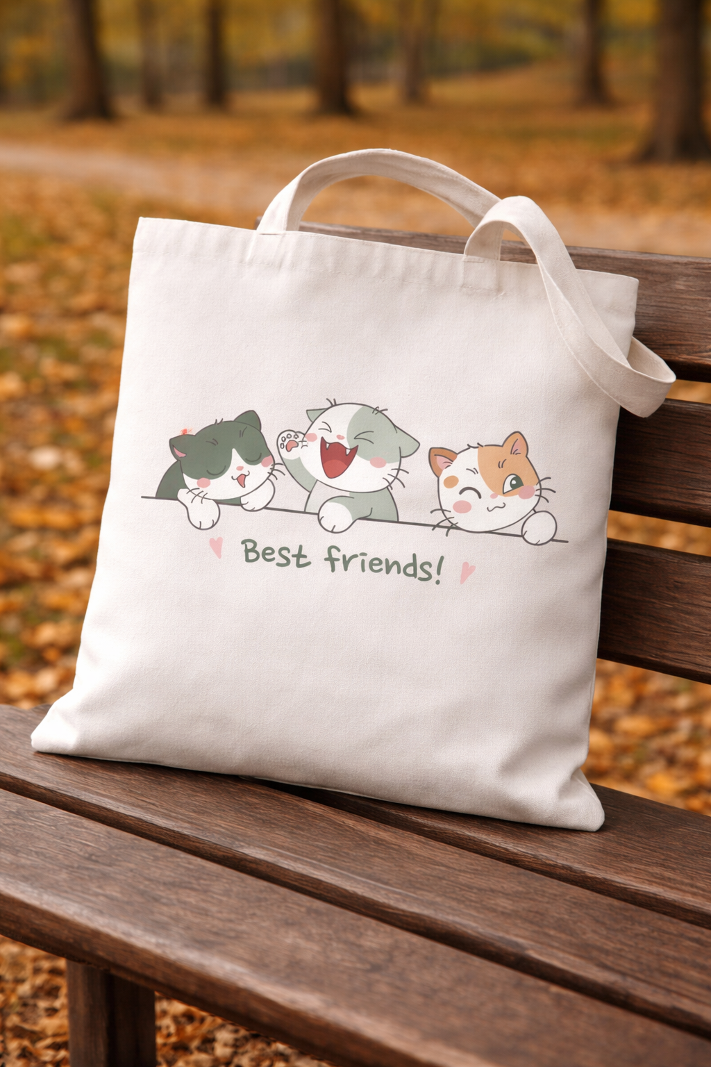 Best Friends Tote Bag Non Zipper