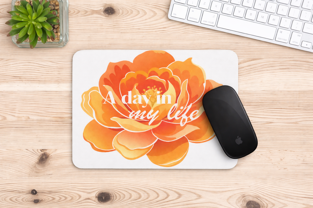 Floral Peony Mouse Pad