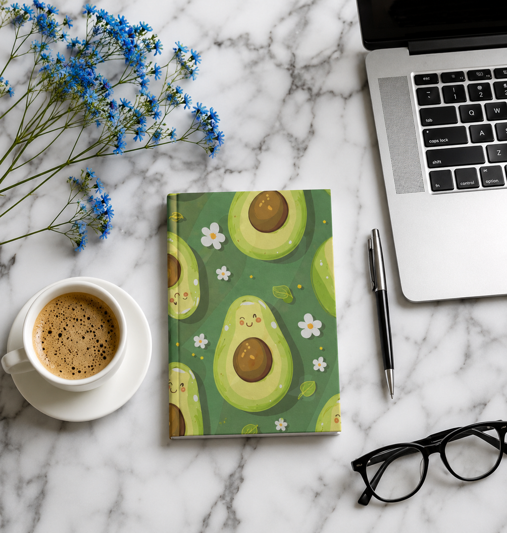 Cute Avocado Notebook