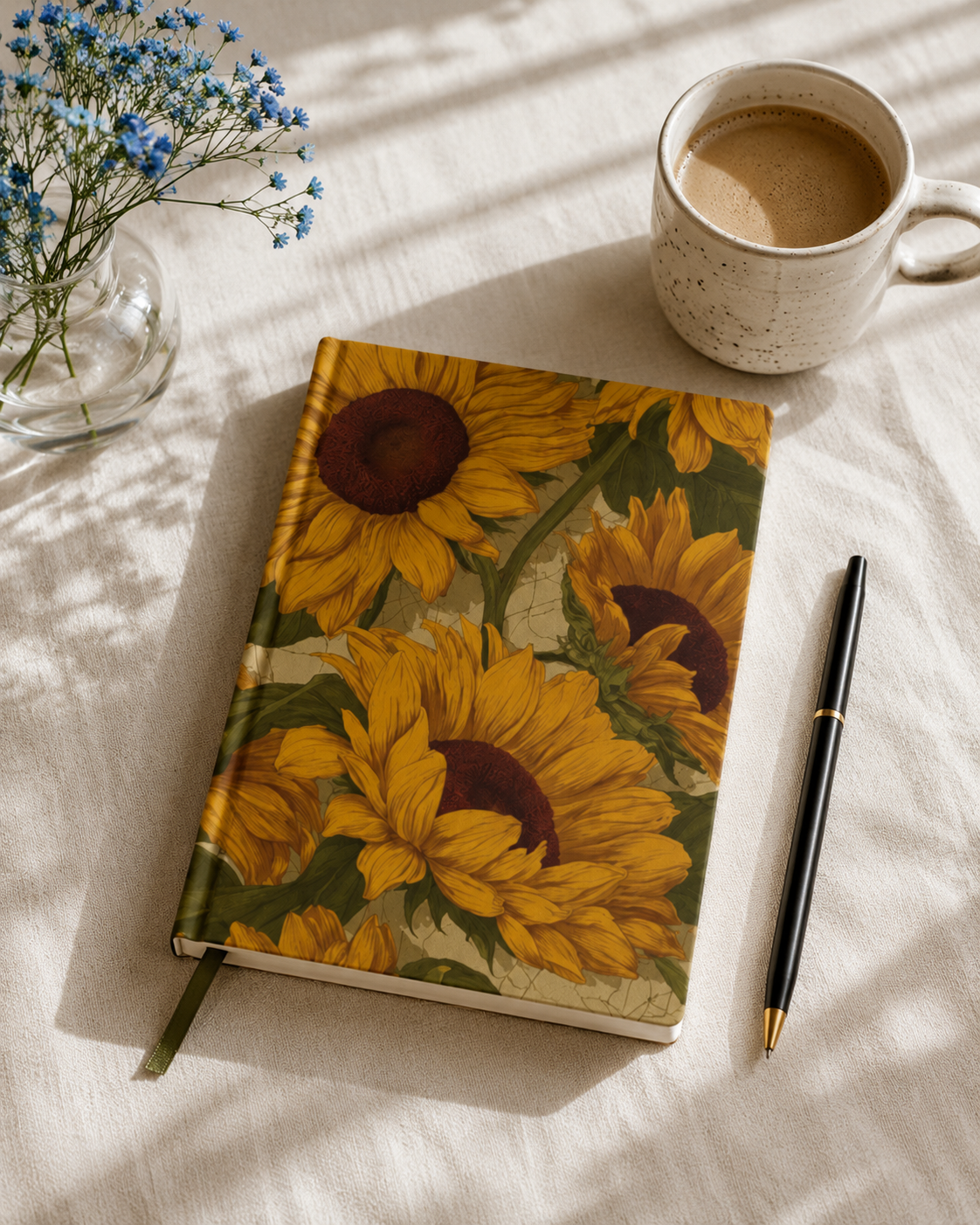 Golden Sunflower Daily Planner