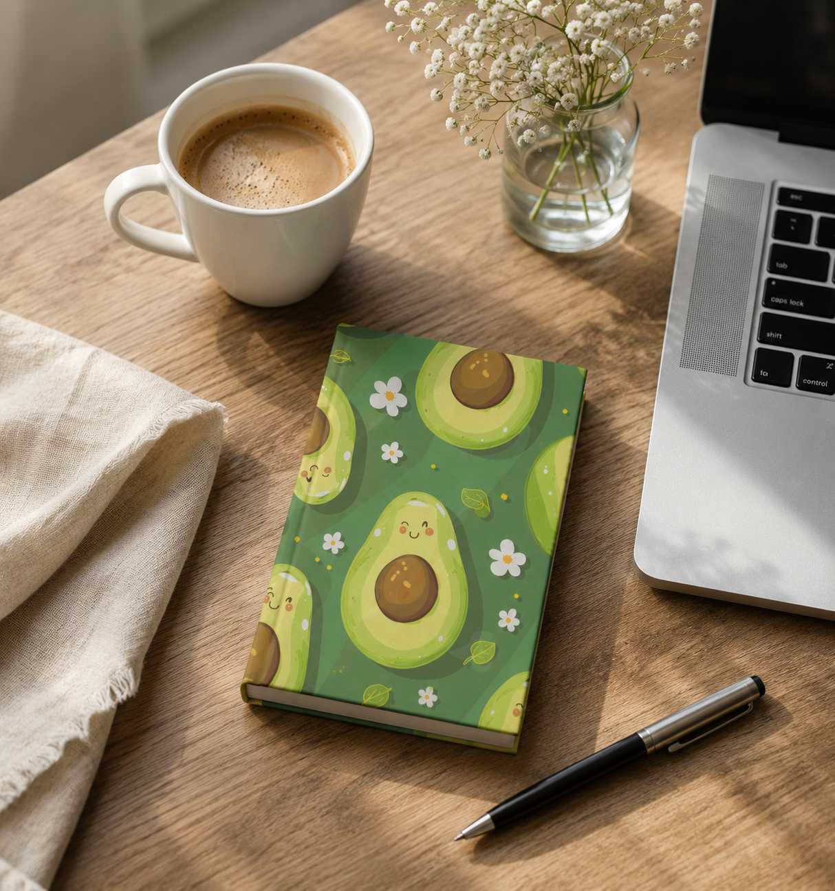 Cute Avocado Notebook