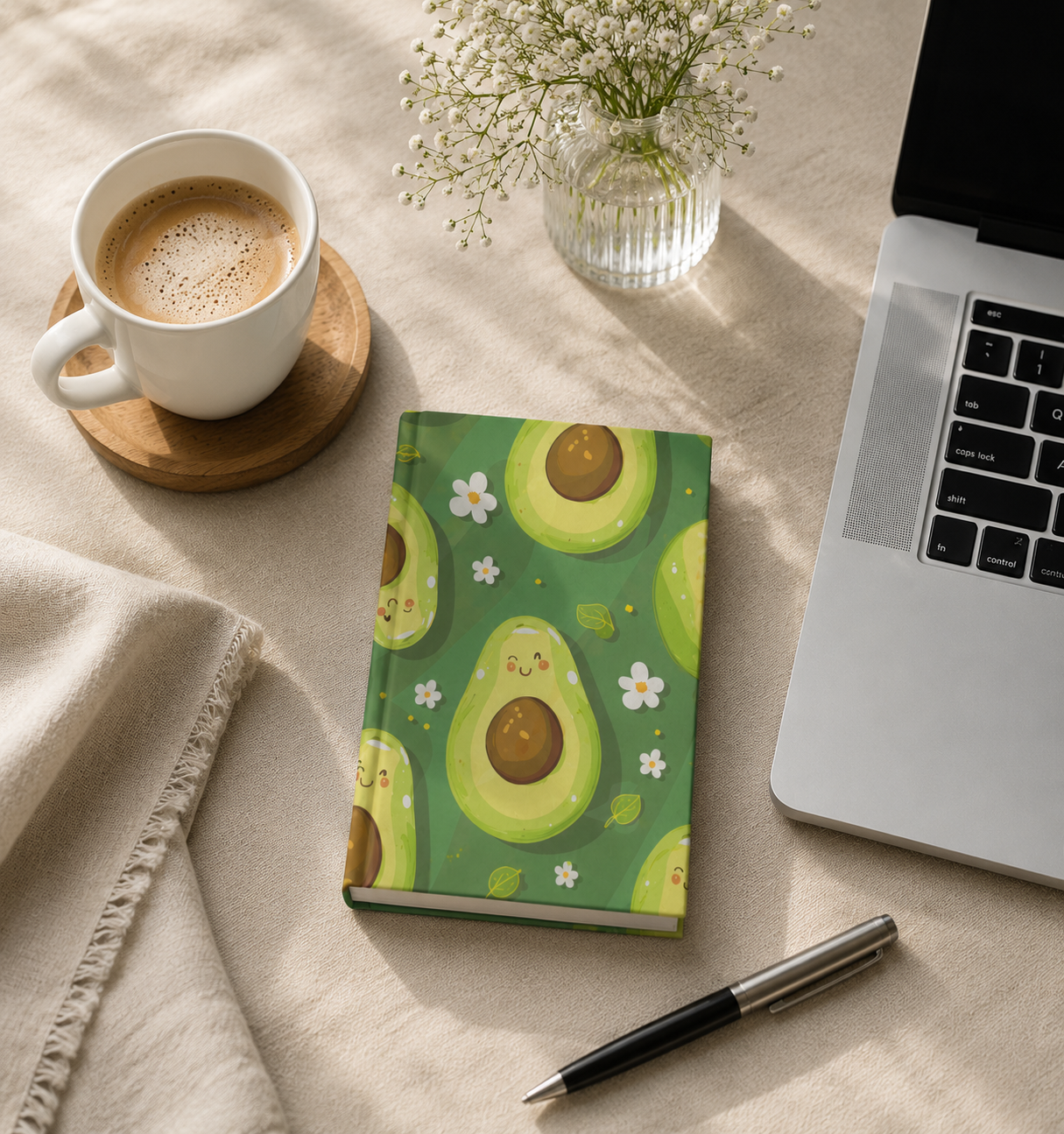Cute Avocado Notebook
