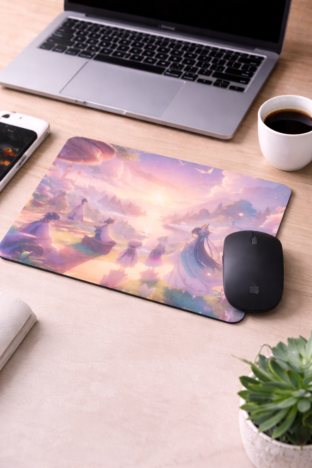Dreamy Sunset Anime Mouse Pad
