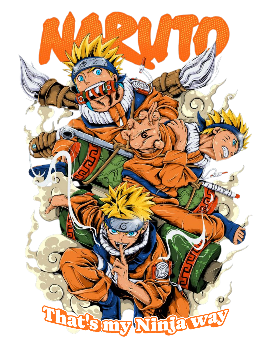 Naruto Ninja Way Anime Graphic T-Shirt