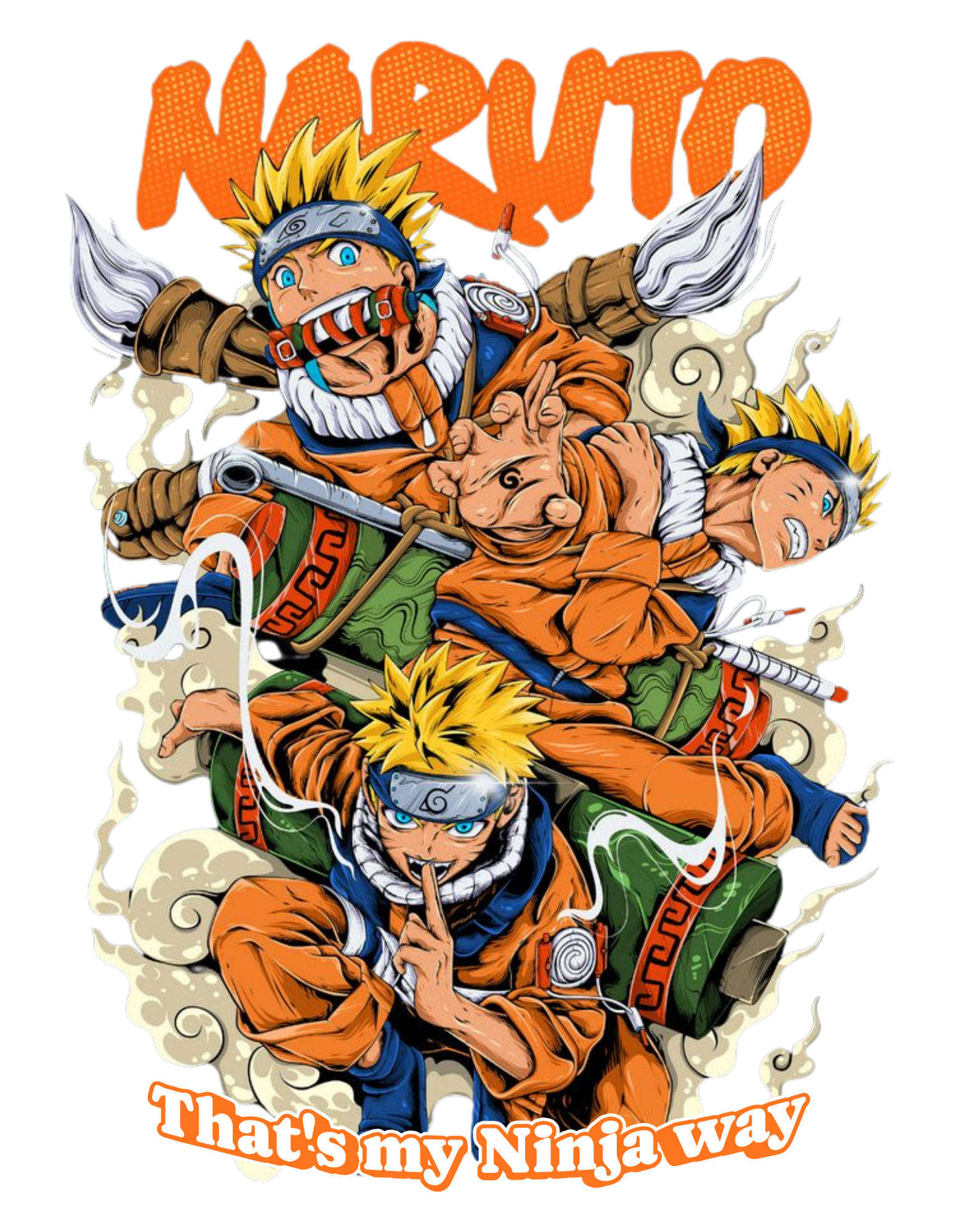 Naruto Ninja Way Anime Graphic T-Shirt