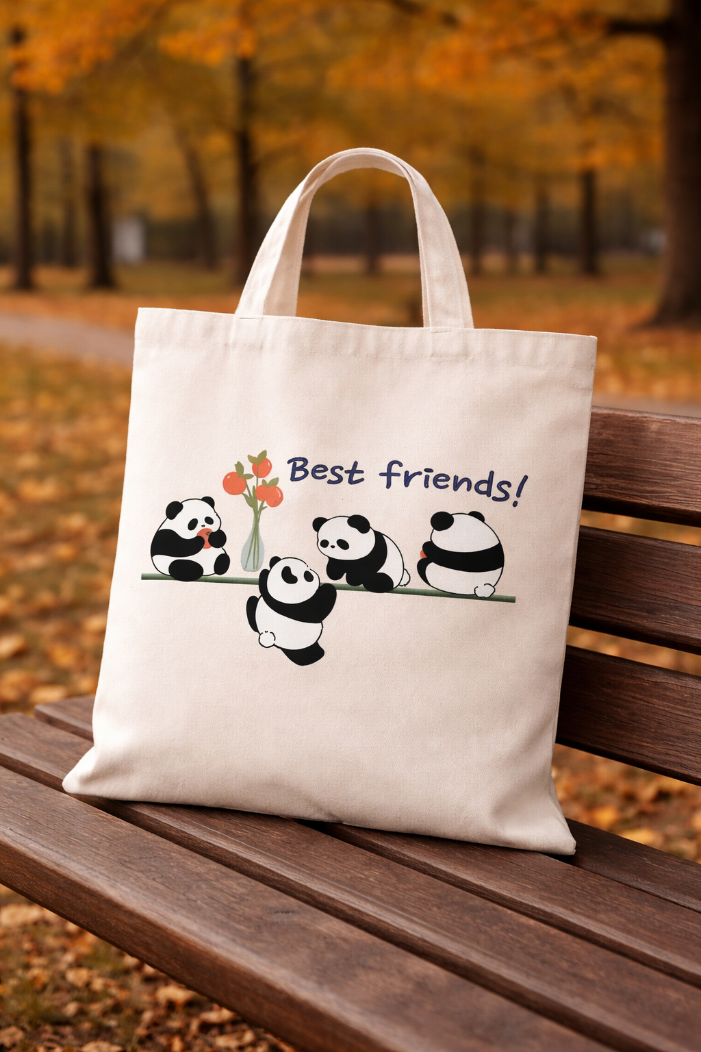 Best Friends Tote Bag Non Zipper